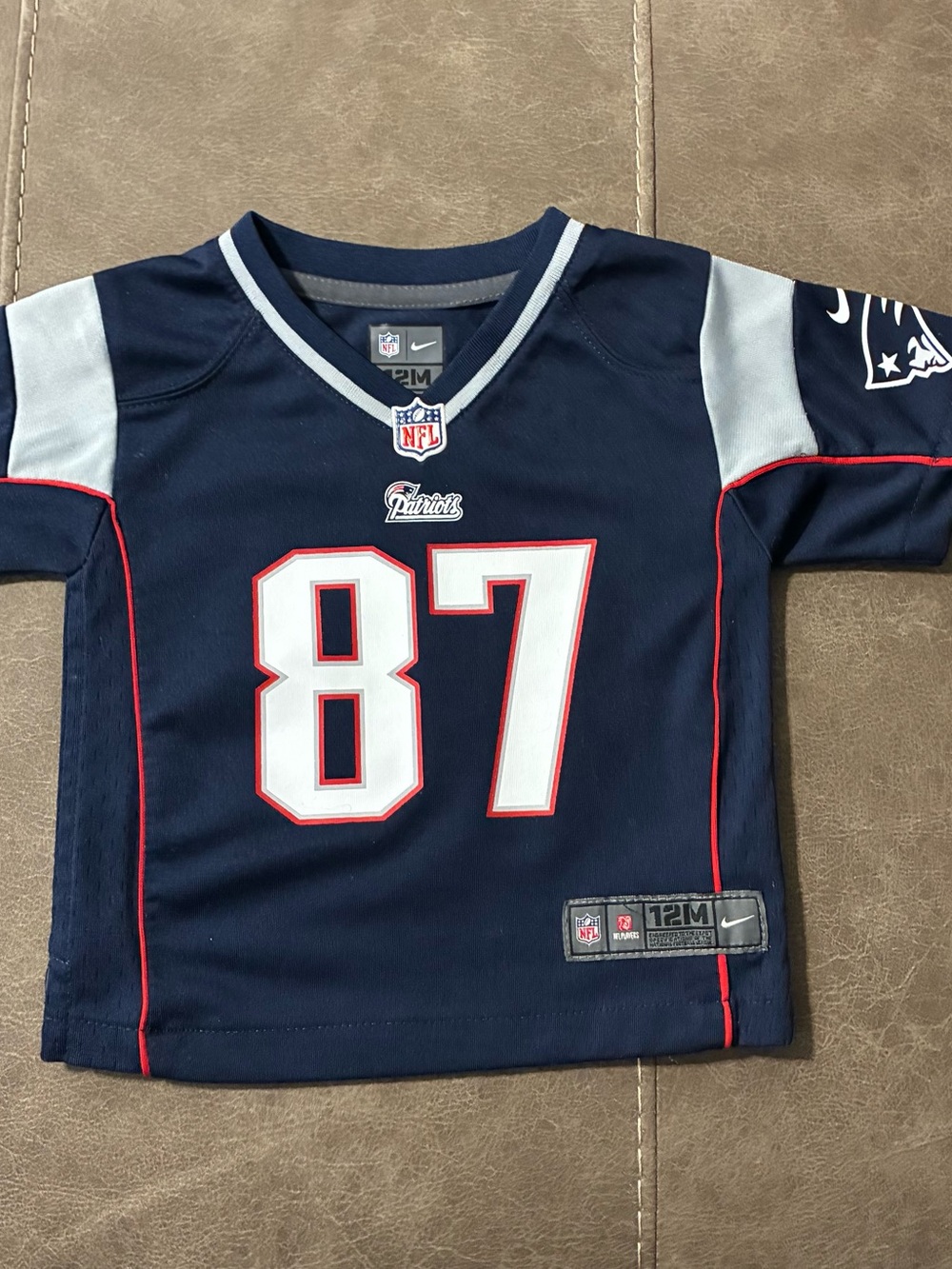 Nike On Field New England Patriots Rob Gronkowski Kids Toddler Jersey Size 12 M